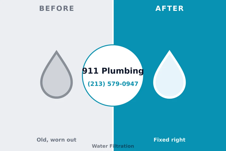 Before and after: plumbing company Cave Spring, GA